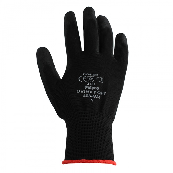 Polyco Matrix P Grip Black Safety Gloves 400-MAT